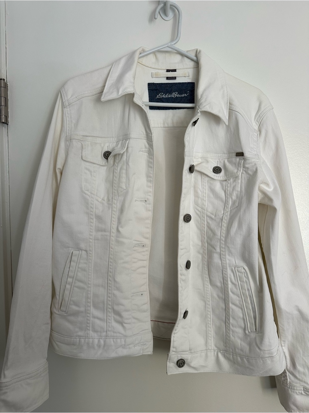 Eddie Bauer Women’s White Denim Jacket